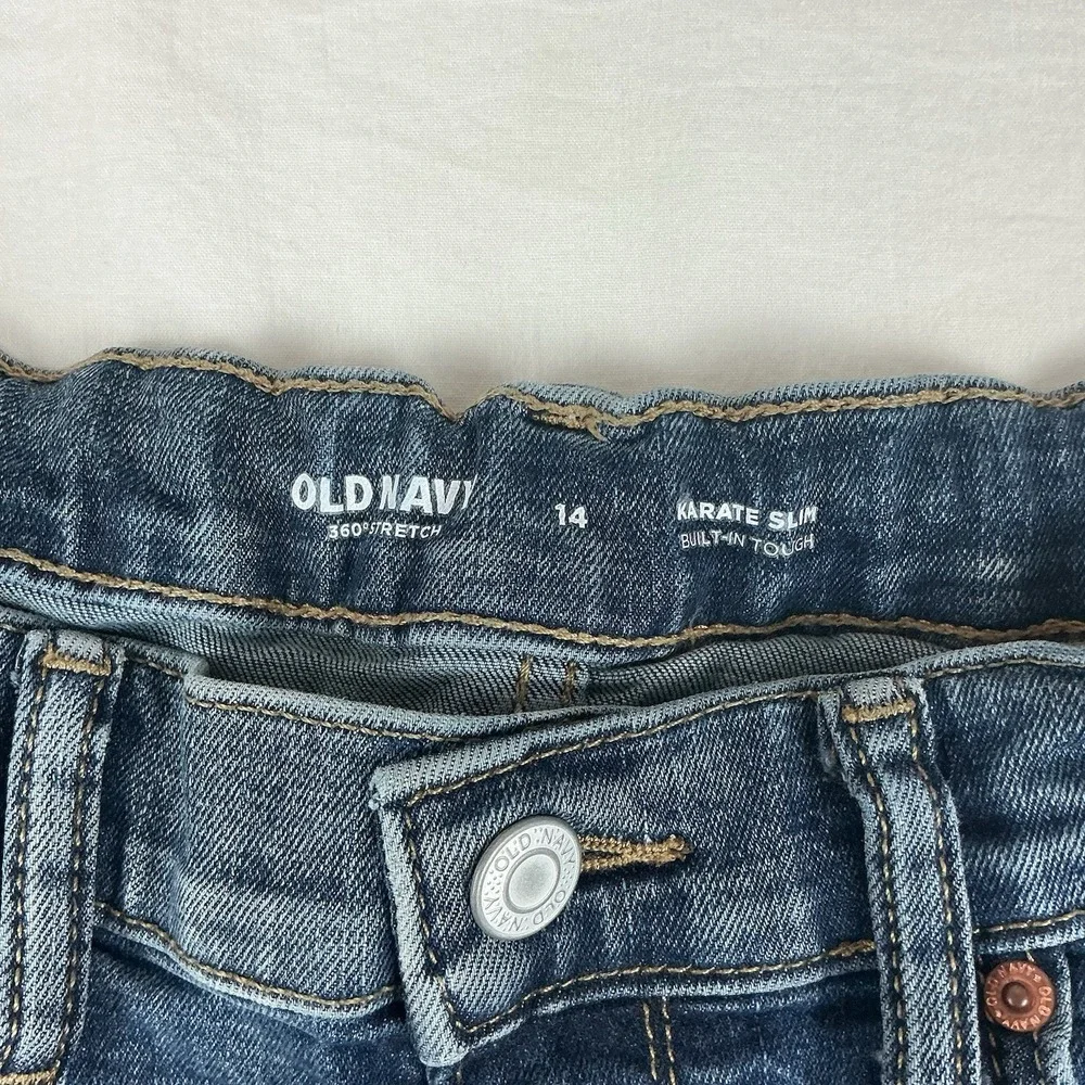 Old Navy 360 Stretch, Karate Slim,‎  Built In Tough, Boys Size 14